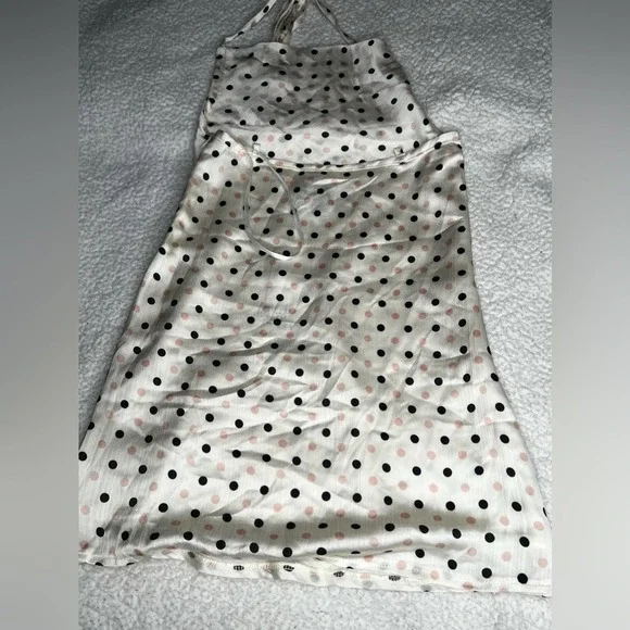 Princess Polly Garner Polka Dotted Off White Mini Dress Sz XS(2) Party NWT - Picture 4 of 4